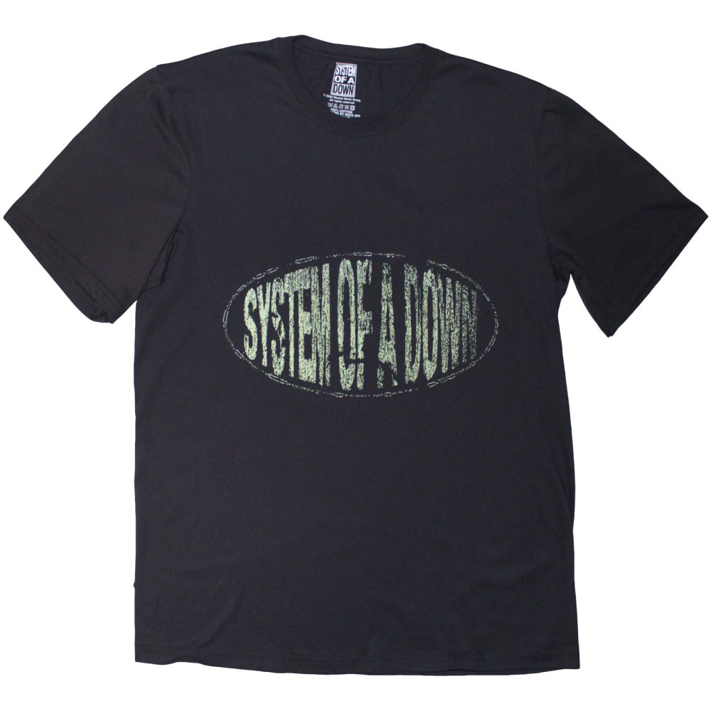 System Of A Down - Stretched Logo Tshirt Homme - Gris